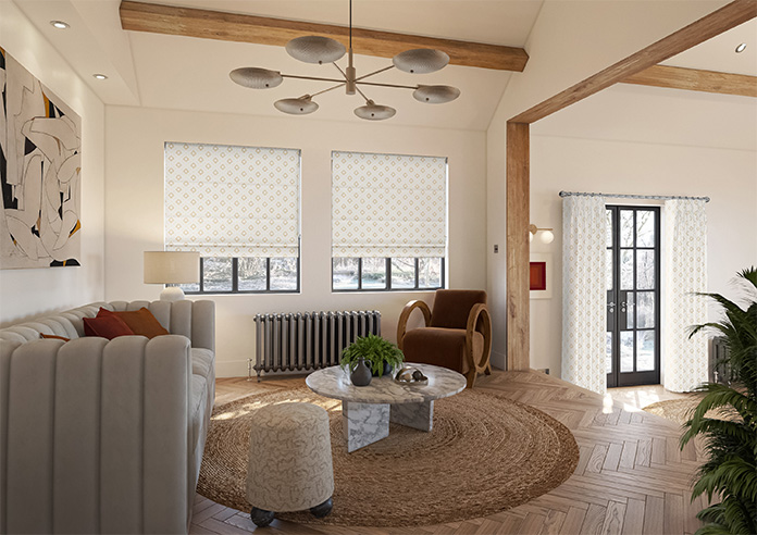 Huaraz Velvet, Beige - Twist&Fit Roman Blind - Image 6